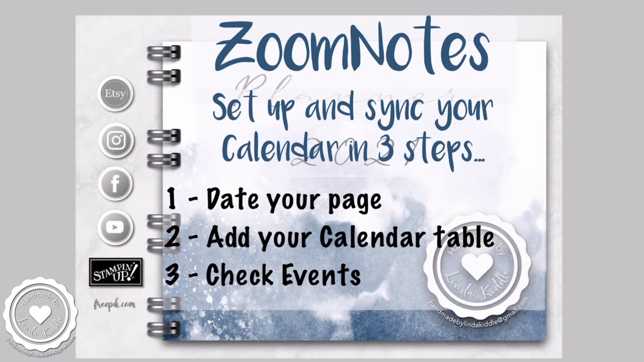 ZoomNotes - 6 Set Up and Sync your Calendar in 3 Steps