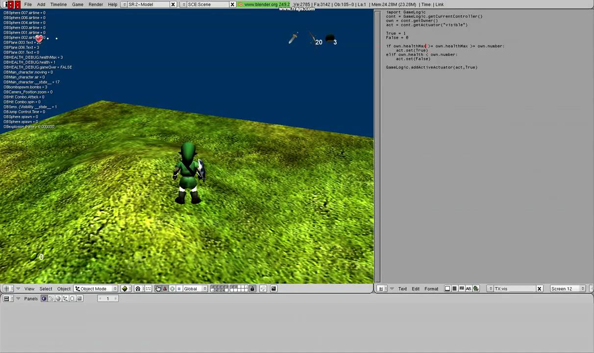 Zelda fan game made in blender