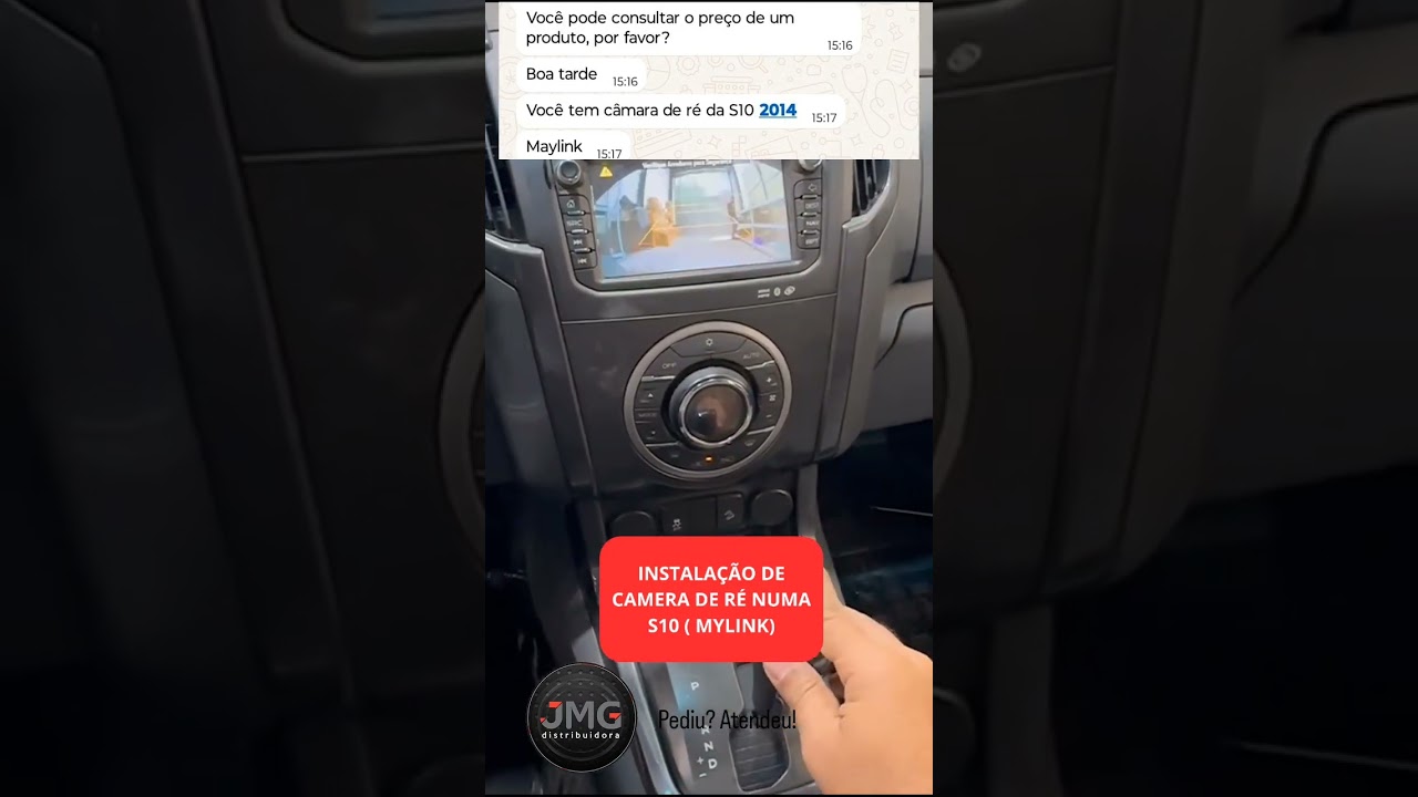 Instalação de câmera de ré numa S10 (MYLINK). JMG Tem!