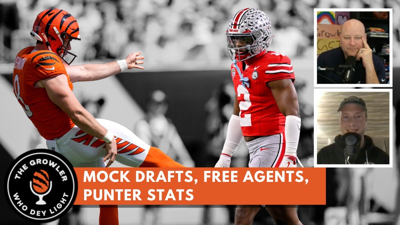 Bengals Mock Drafts, Free Agents and Punter Stats