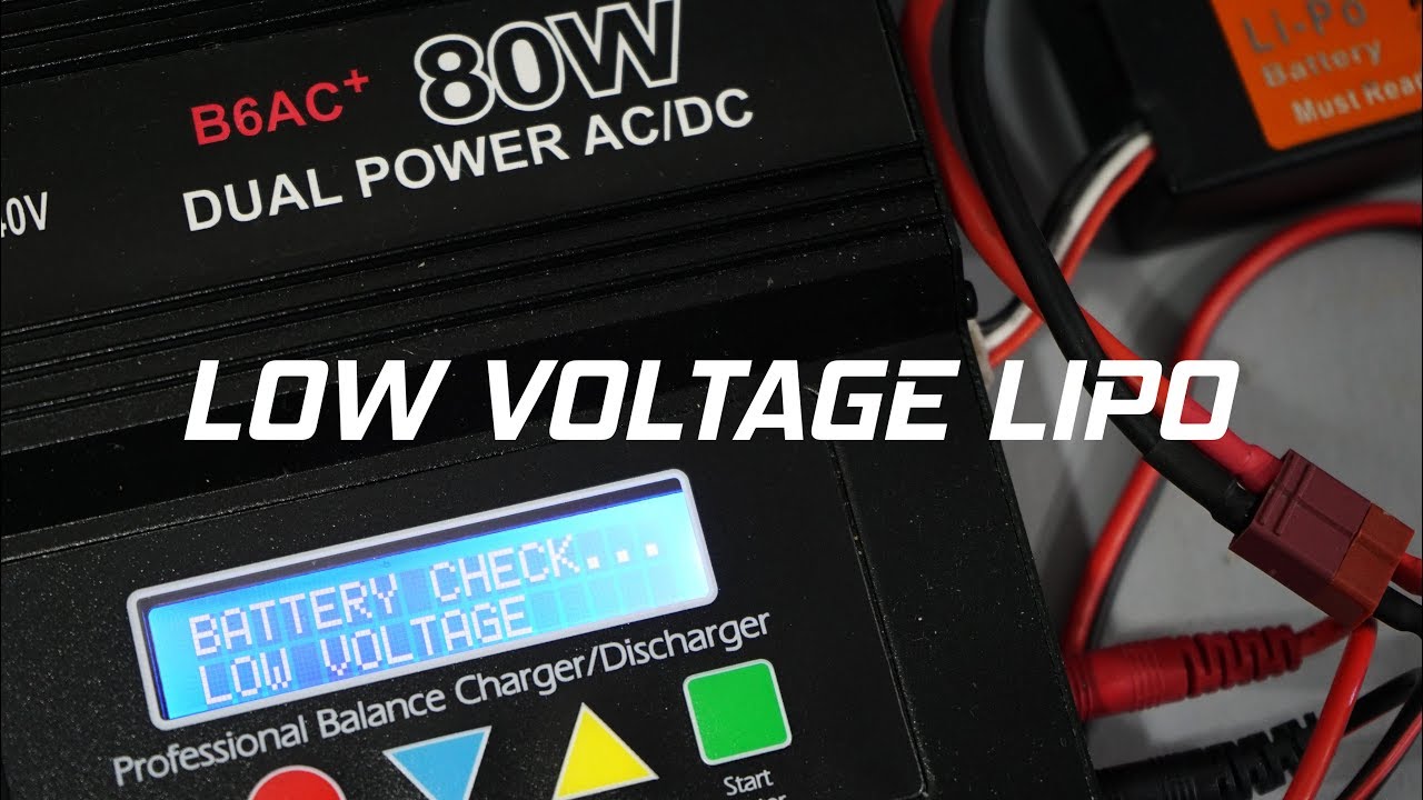 How to charge low voltage LiPo