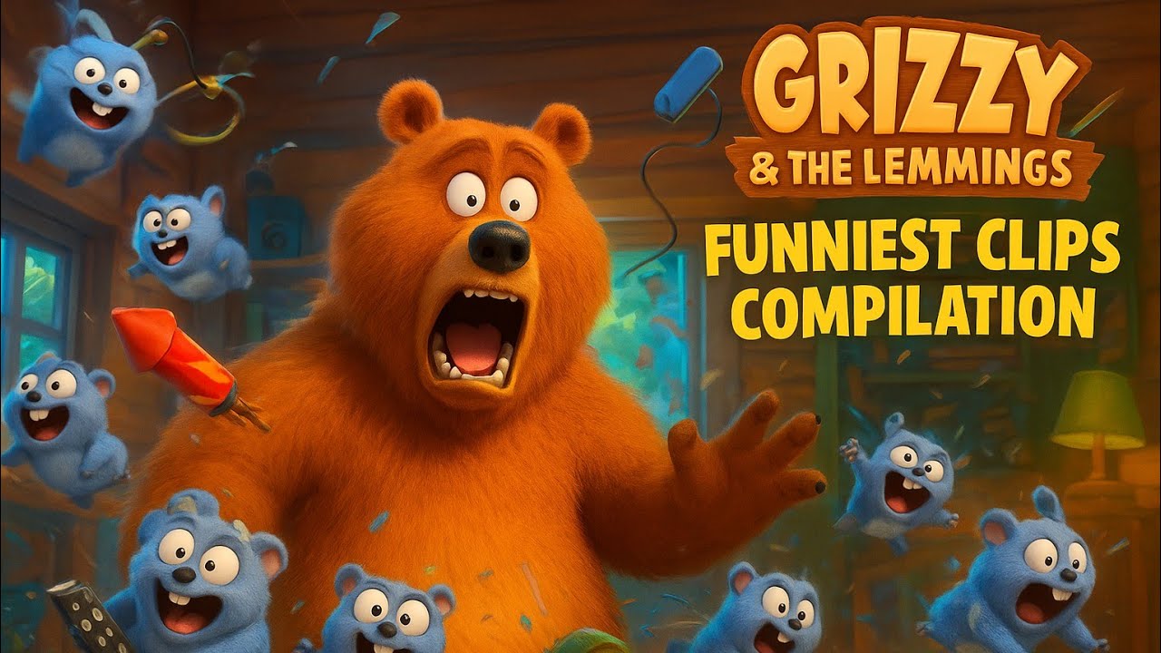 Grizzy & The Lemmings | Funniest Clips Compilation | Ultimate Crazy Moments | Divine Anime Cartoons
