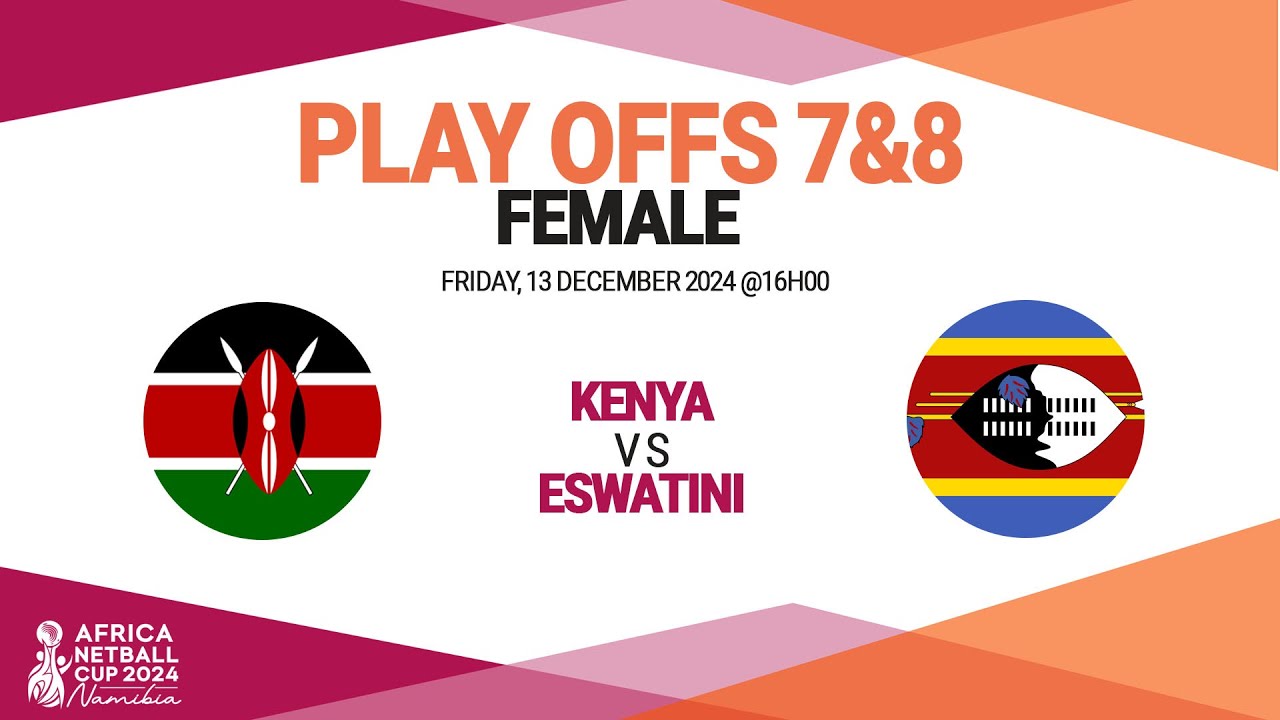 AFRICA NETBALL CUP 2024 - SWAKOPMUND NAMIBIA - DAY 5 - PLAY-OFFS POSITION 7/8 - KENYA vs ESWATINI