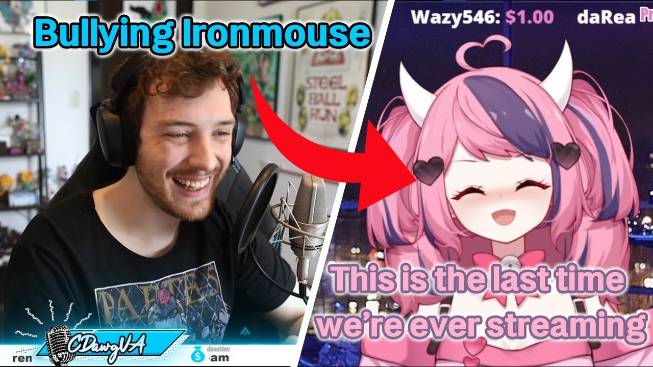 Connor Bullying Ironmouse for 5mins and 4 seconds