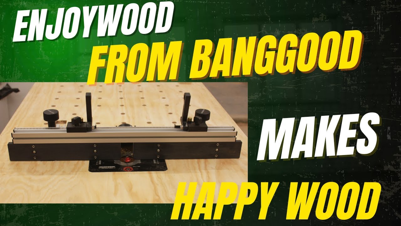 Install the Enjoywood router lift and fence from Banggood, workbench part 3