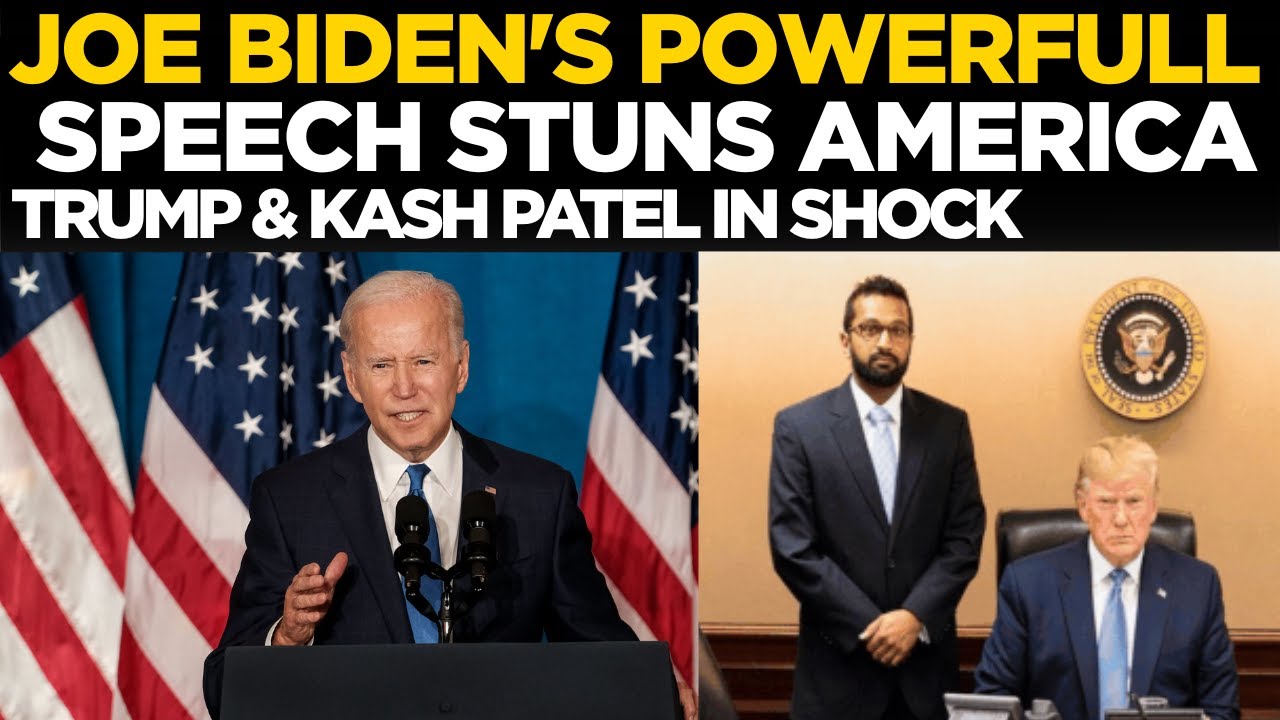 LIVE: Ex-US President Joe Biden Powerfull Speech Stuns America | Donald Trump | Kash Patel | US News