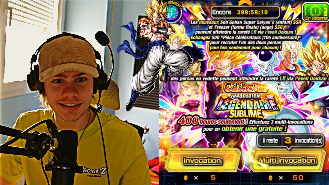 GT PAS PRÊT...     DOKKAN BATTLE INVOCATION PARTIE 2 GOGETA X GOHAN FREEZER