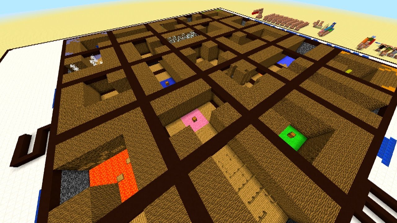 Minecraft 1.8 MOVING LABYRINTH CHALLENGE MAP #2