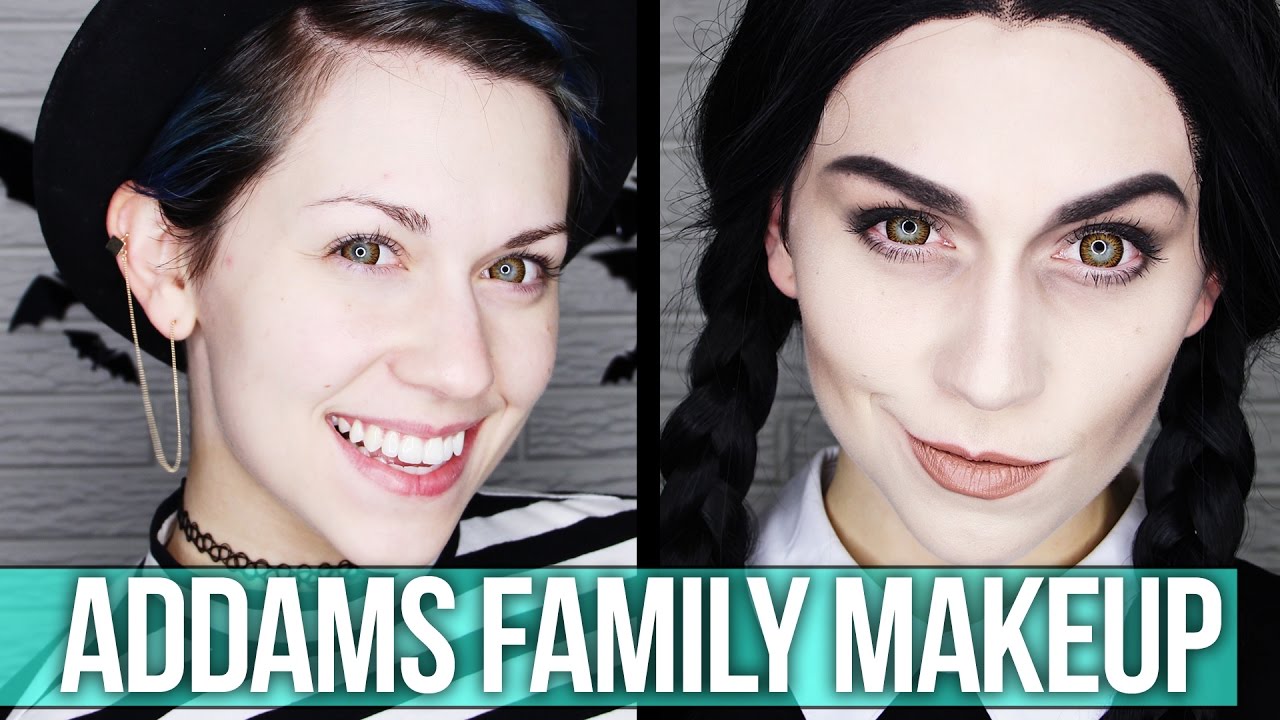 ADDAMS FAMILY WEDNESDAY TRANSFORMATION - Makeup Tutorial // Copy Cat | HISSYFIT