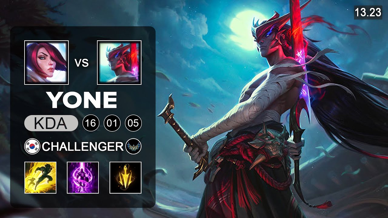 Yone vs Fiora Top - KR Challenger  - Patch 13.23 Season 13