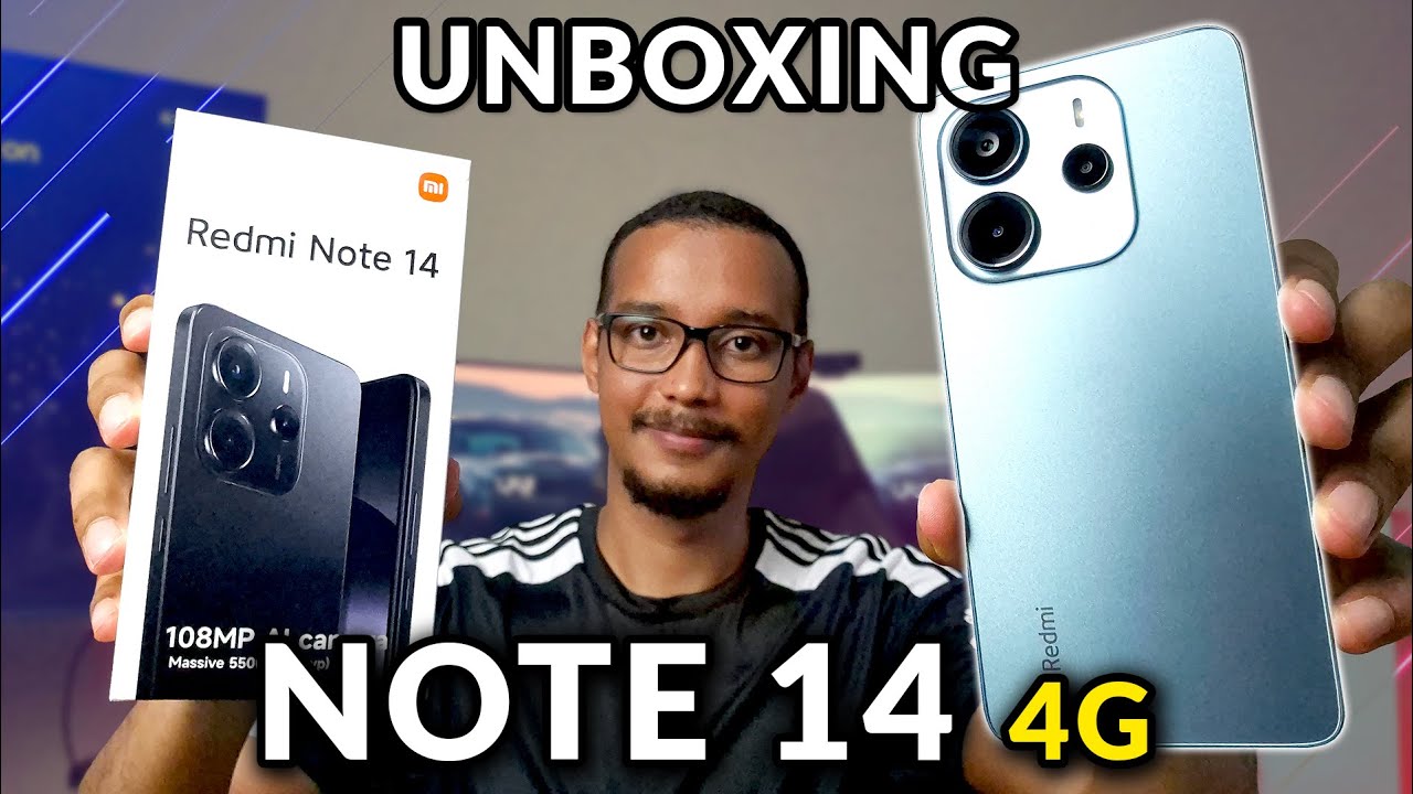 REDMI NOTE 14 4G - MAIOR DESEMPENHO e BATERIA, ÓTIMA TELA, MAS... [UNBOXING & IMPRESSÕES]