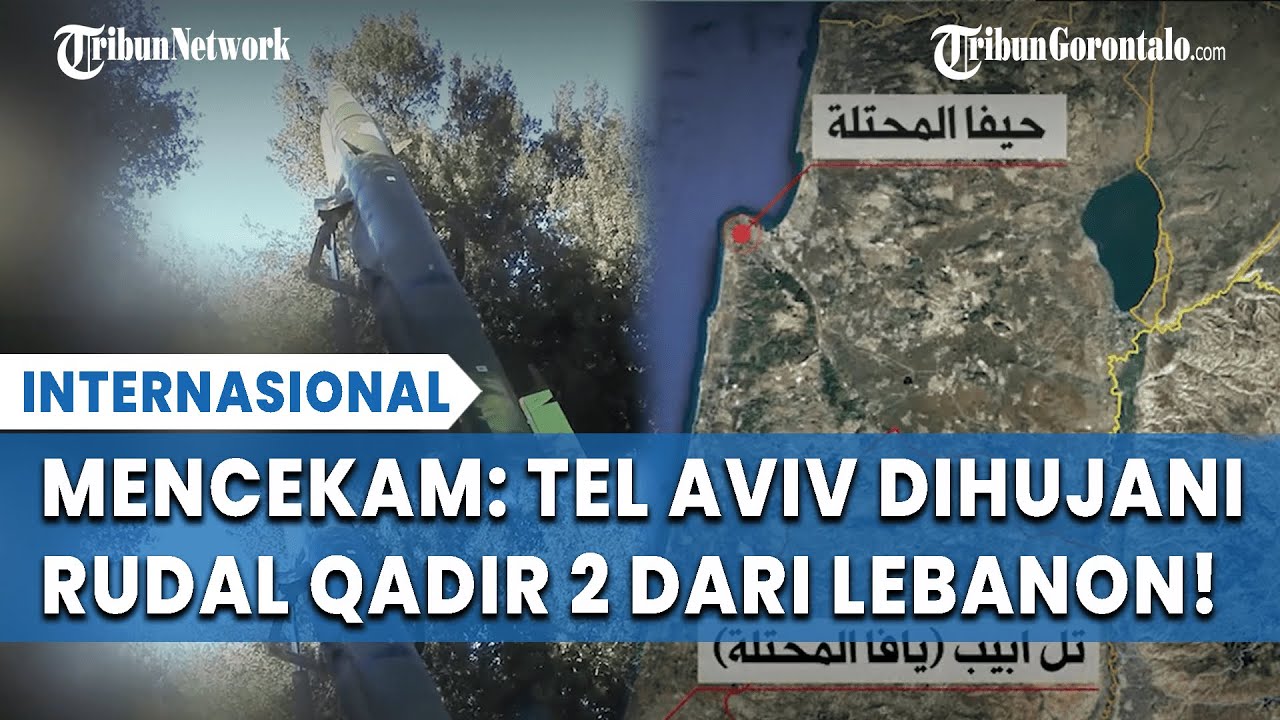 Detik-Detik Menegangkan: Tel Aviv Diserang Rudal Qadir 2, Warga Israel Terpaksa Tiarap