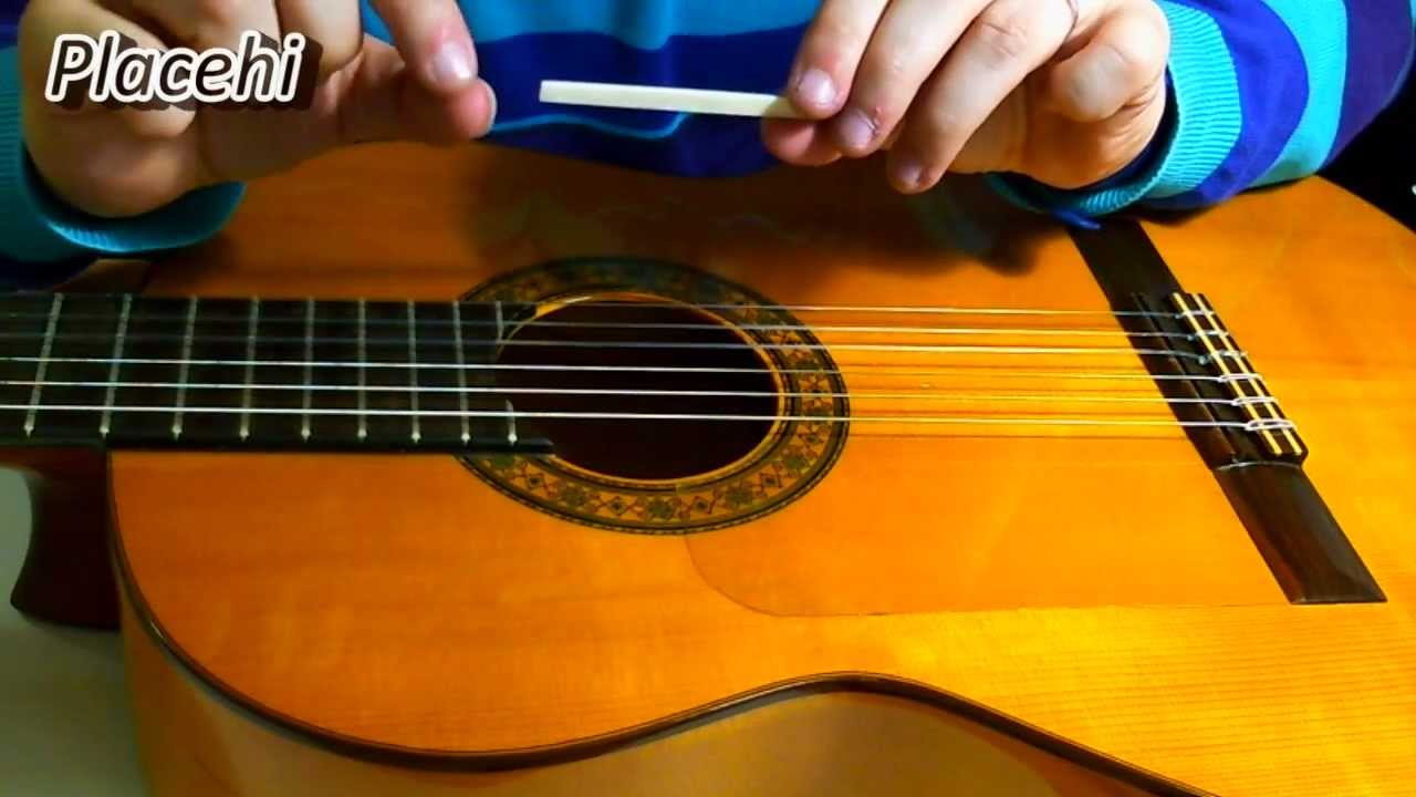 Bajando el hueso del puente - Guitarra española
