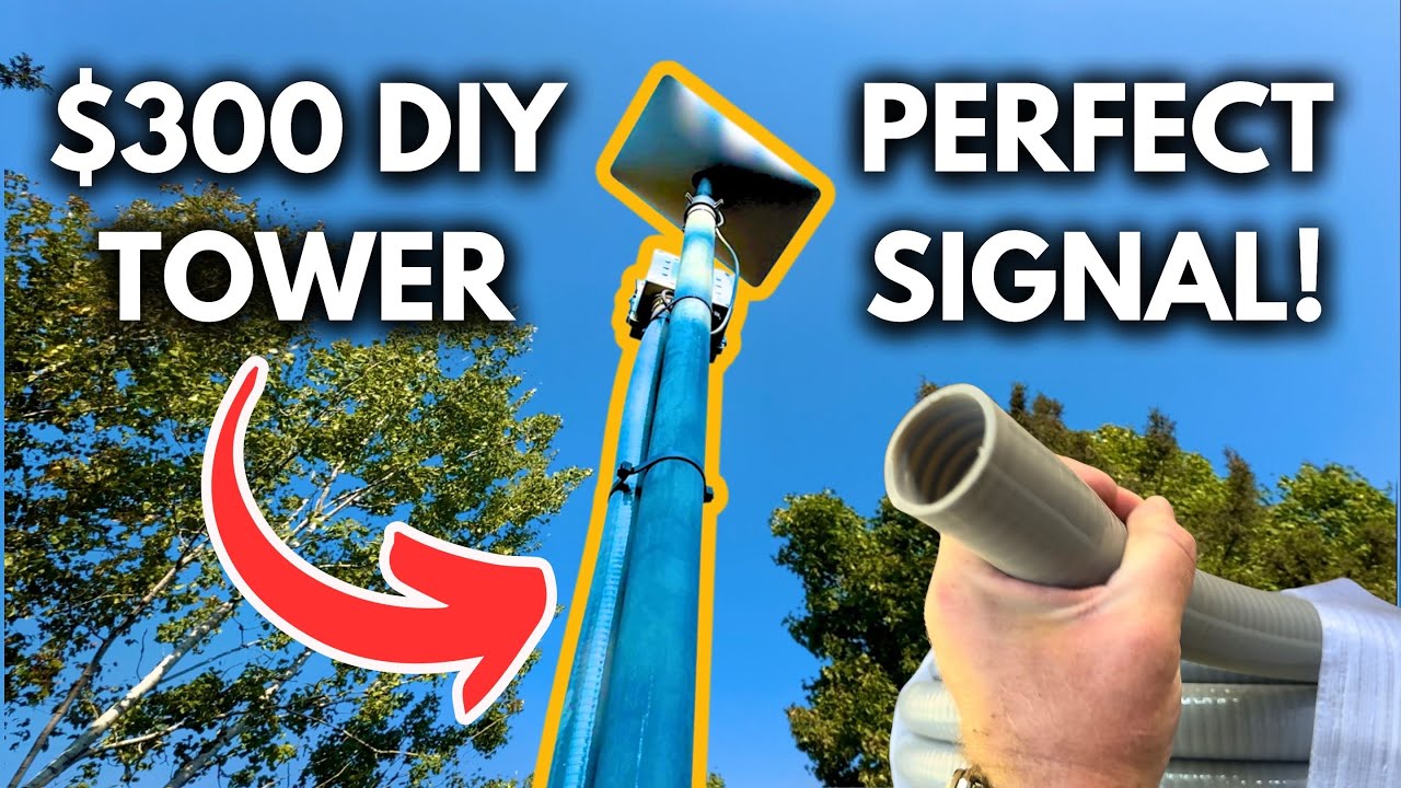 Ultimate Starlink Install in the Deep Woods | DIY Tower, No Obstructions!