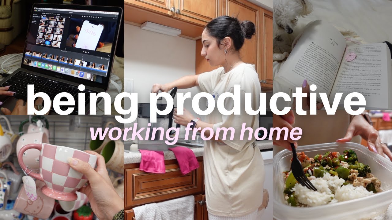PRODUCTIVE DAY IN MY LIFE💫 | *realistic* morning routine, healthy habits, wfh