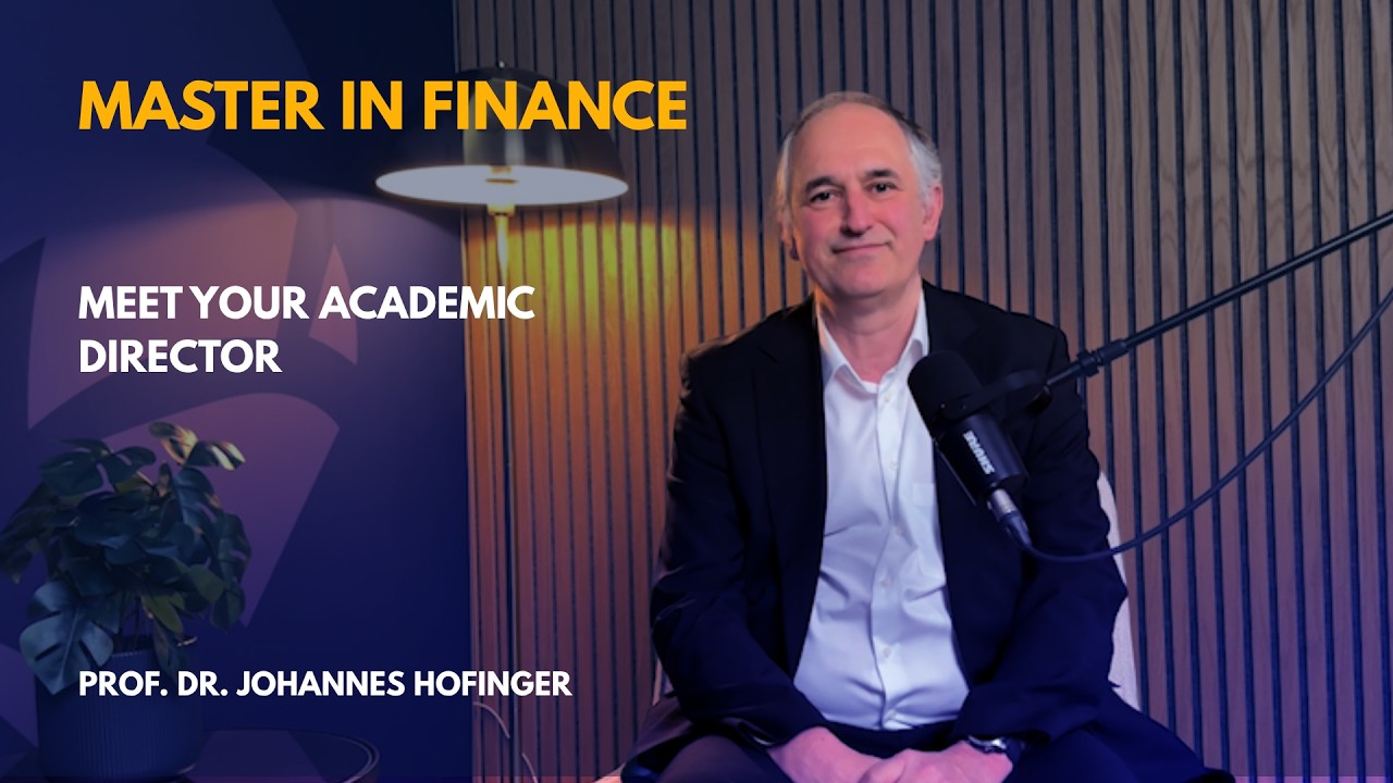 Master in Finance &ndash; Meet your Academic Director 🎓 | Munich Business School