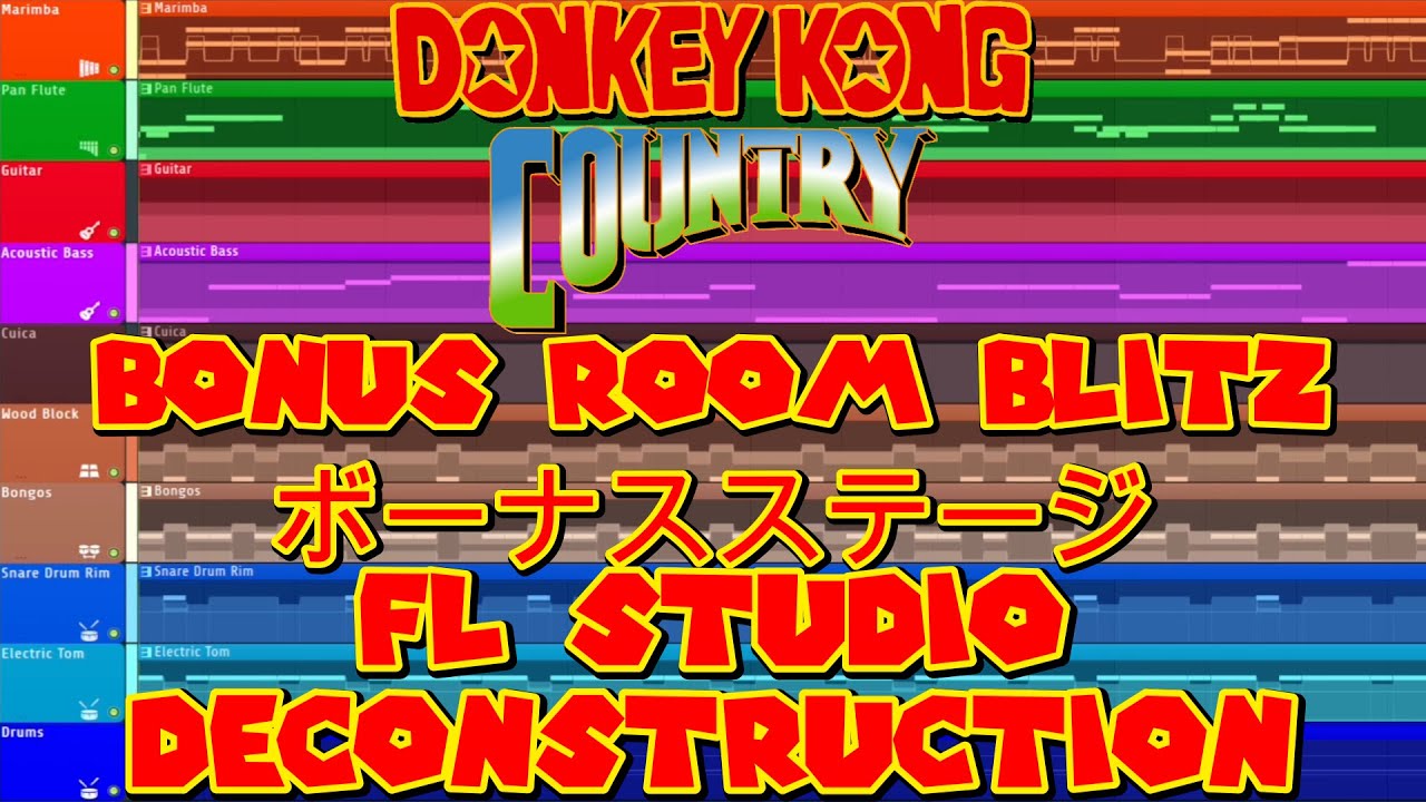 Donkey Kong Country - BONUS ROOM BLITZ - FL Studio Deconstruction