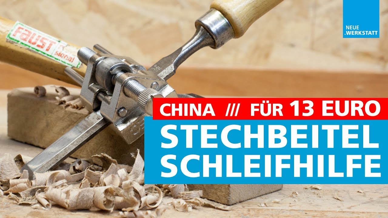 BILLIGSTE Schleif-Hilfe für Stechbeitel & Stemmeisen / Hobel & Stecheisen selber schärfen