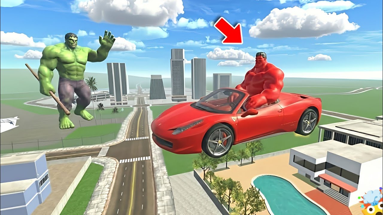বাপরে🤯 ভয়ানক HULK এসে পরেছে আমাদের শহরে 🤯 horror game #indianbikedriving3d | GTA V 