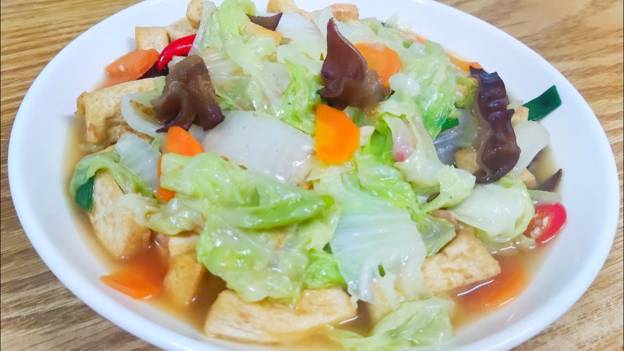 SAWI PUTIH DICAMPUR TAHU MASAK SEPERTI INI RASANYA ENAK BANGET COBAIN YA‼️