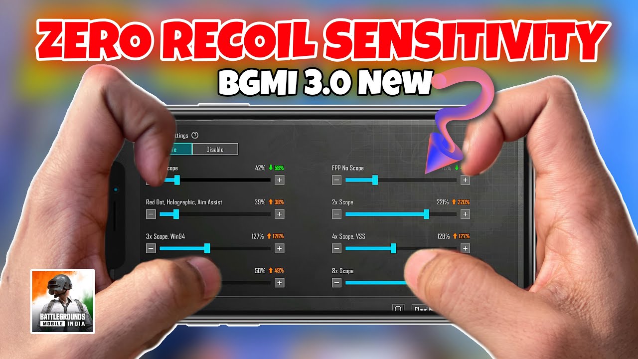 Best Zero Recoil Sensitivity for BGMI | Best Sensitivity for GYRO & NON-GYRO PLAYERS | BGMI/PUBG