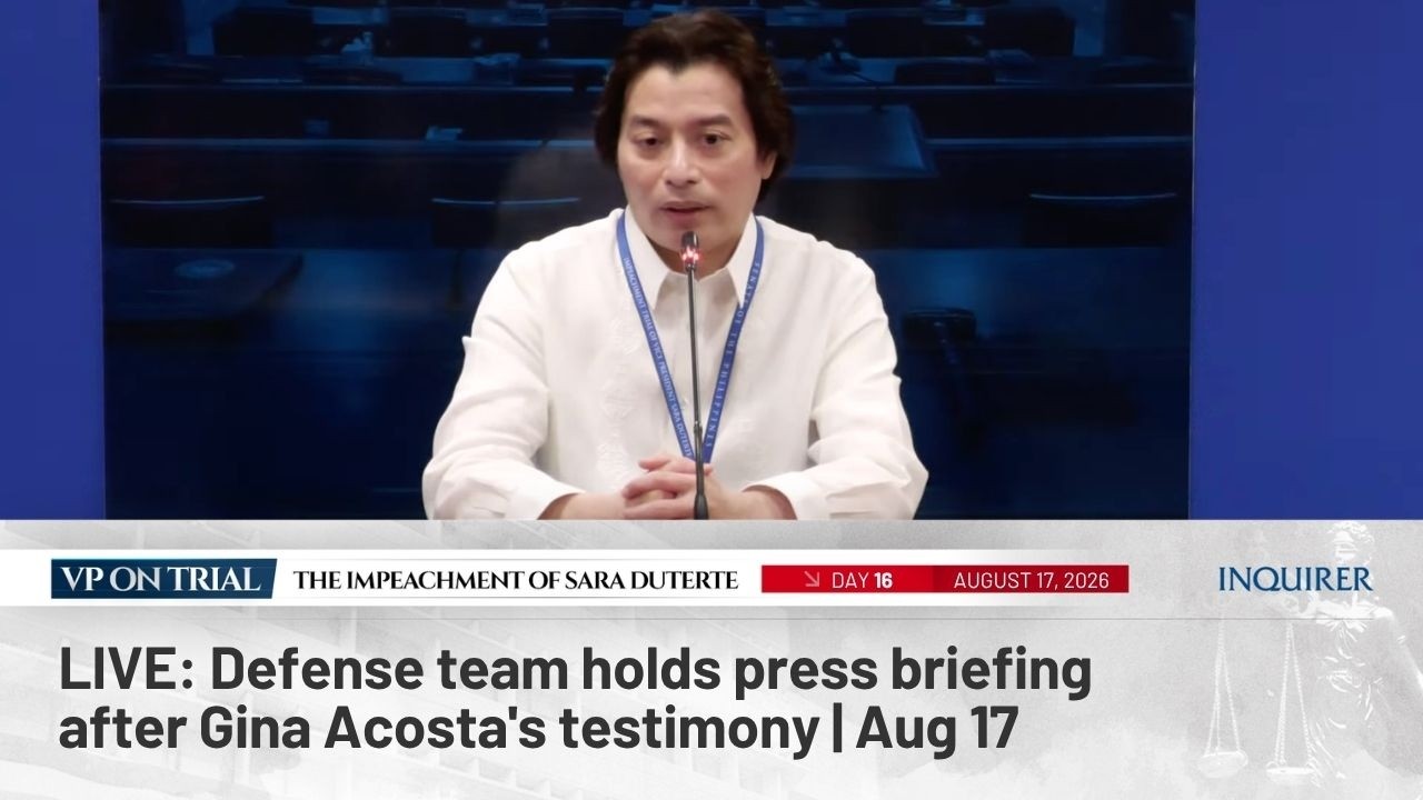 LIVE: Defense team holds press briefing after Gina Acosta's testimony | Aug 17