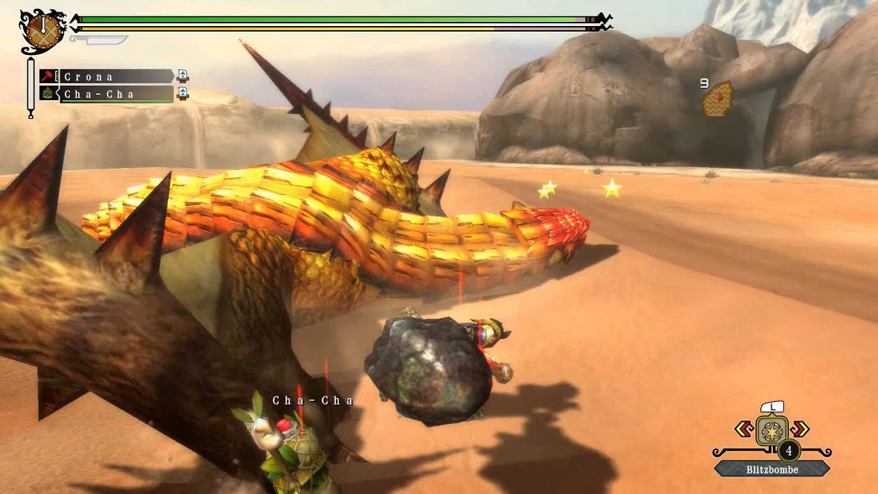 MH3U G Rank Sand Barioth Solo 2:54 (Hammer) HD