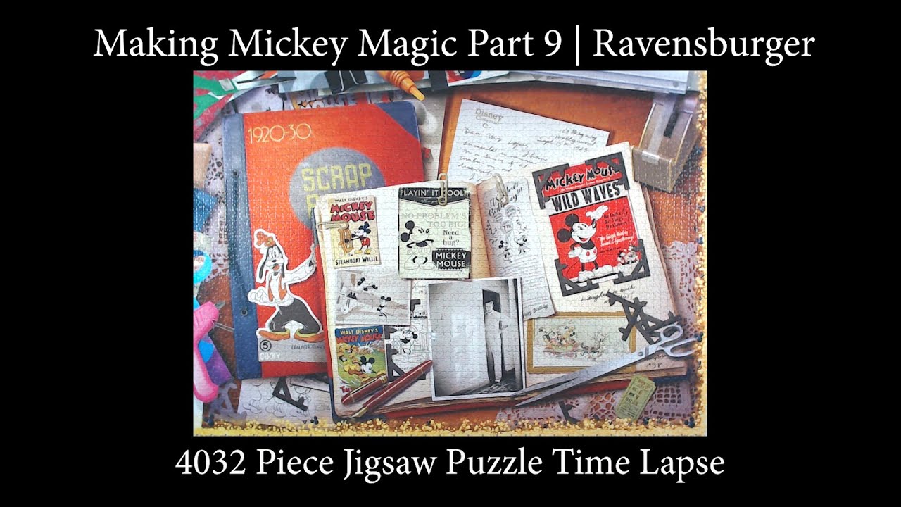 40,320 piece Making Mickey Magic Part 9 Time Lapse | Ravensburger Puzzle