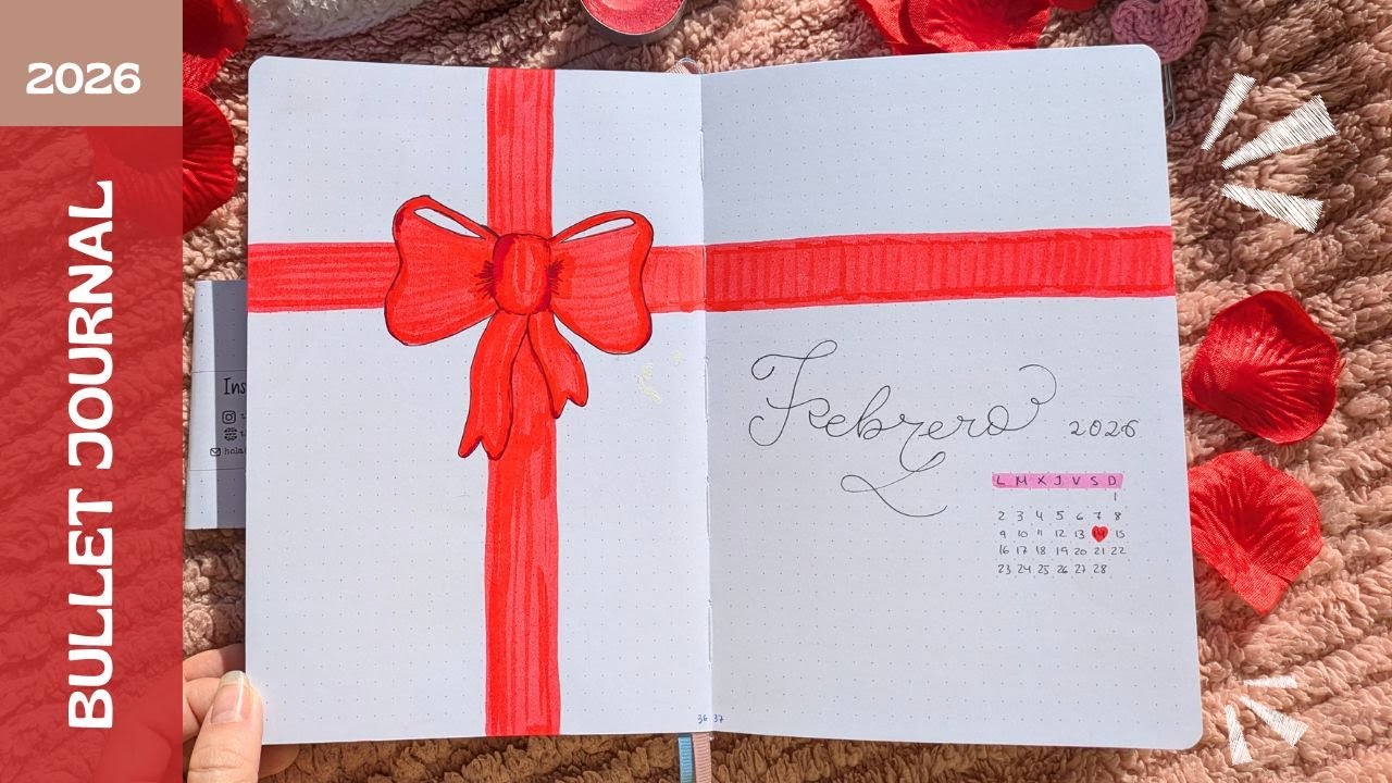 Bullet Journal Febrero 🎀❤️ romanticismo everywhere | 2026