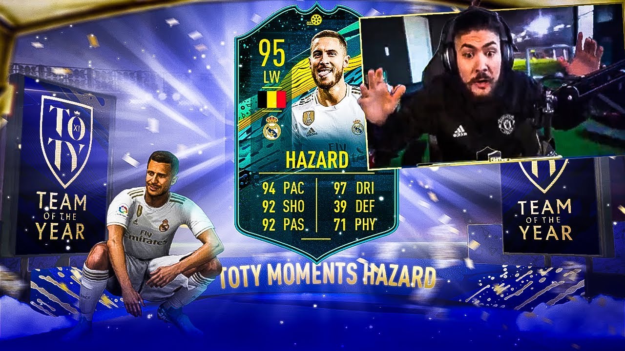 WE GOT 95 TOTY HAZARD!! TOTY PACKED!! FIFA 20