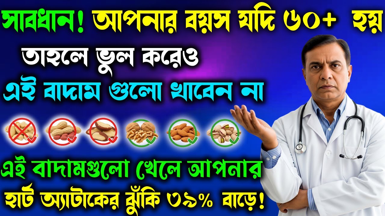 ৬০-এর পর এই ৪টি বাদাম ভুলেও খাবেন না ❌ | Nuts to Avoid After 60 | Healthy Nuts for Seniors
