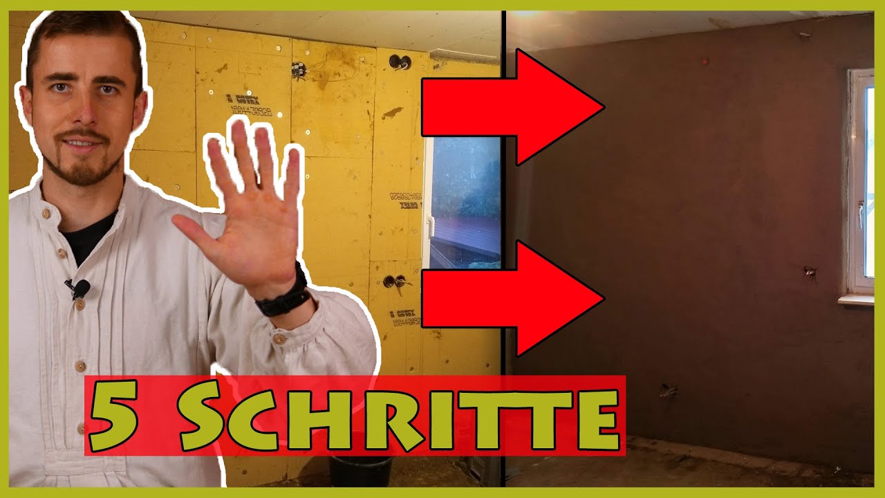 Lehmputz auf Holzfaserplatten auftragen: Beachte die 1 Sache!