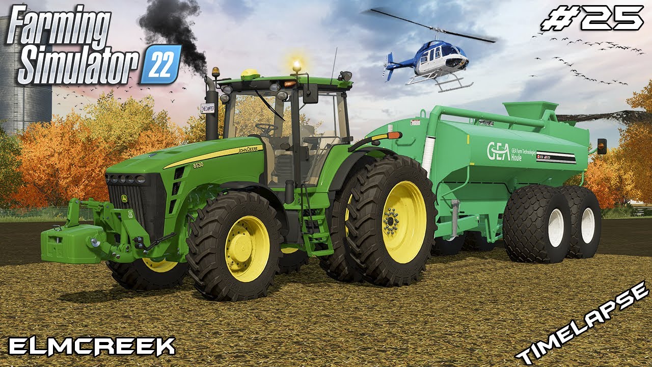 Внесение навозной жижи с помощью разбрасывателей GEA и посев пшеницы | Elmcreek | Farming Simulat...