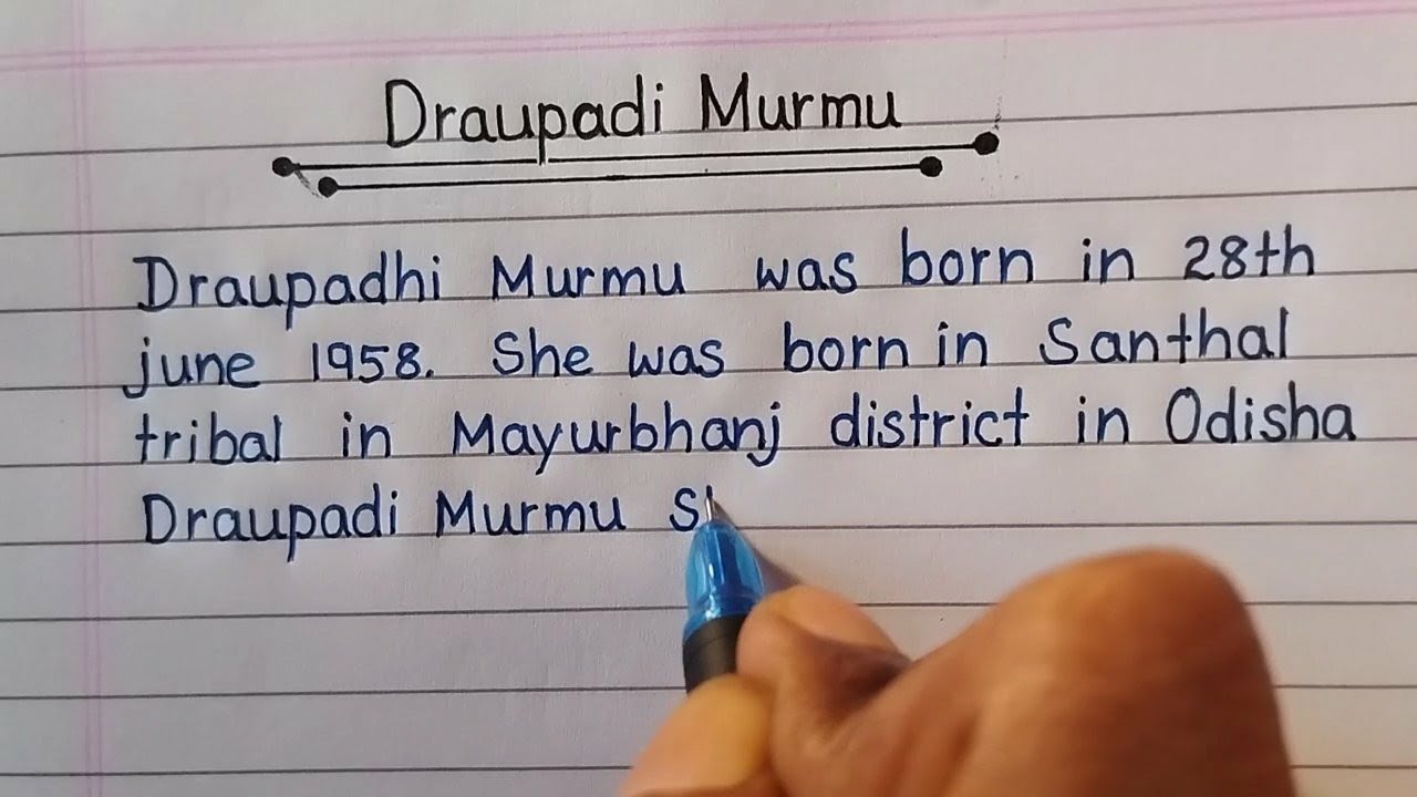 essay on draupadi murmu biography|| president of india||