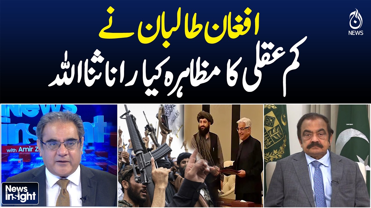 Afghan Taliban Criticism | Rana Sanaullah Comments on Taliban Actions - News Insight