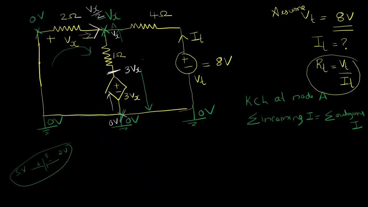 Maximum power transfer theorem - example 2