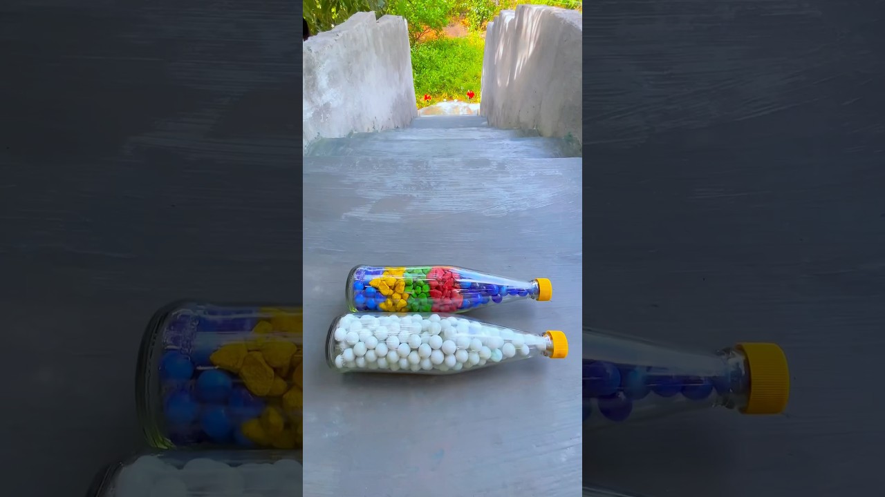 Breaking glass bottle ⚠️🔥 Crushing Crunchy & Soft Things #asmr #shorts #asmrsound #satisfyingvideo