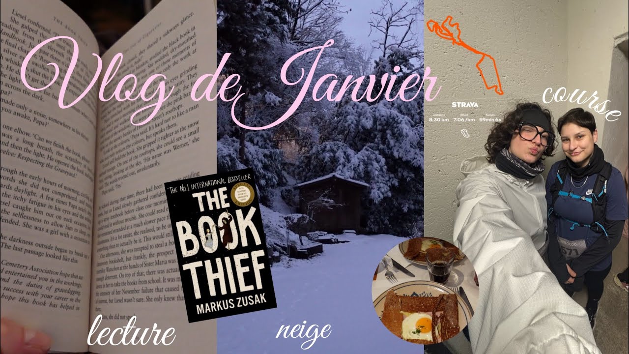 janvier vlog 🐻‍❄️| de la neige, une course & de la lecture 
