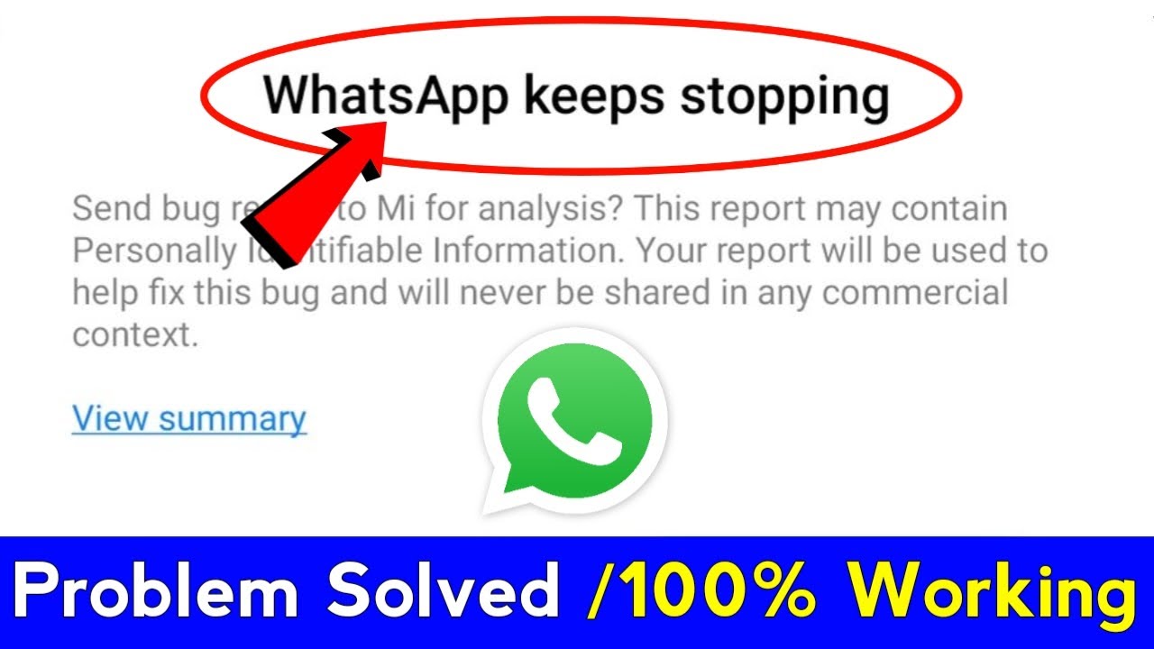 how to solve whatsapp keeps stopping problem | whatsapp keeps stopping problem solution