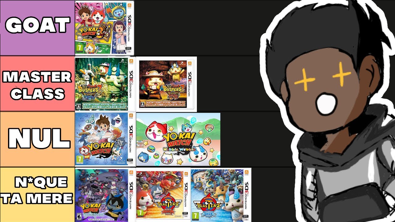 la pire tier list yo kai watch de france
