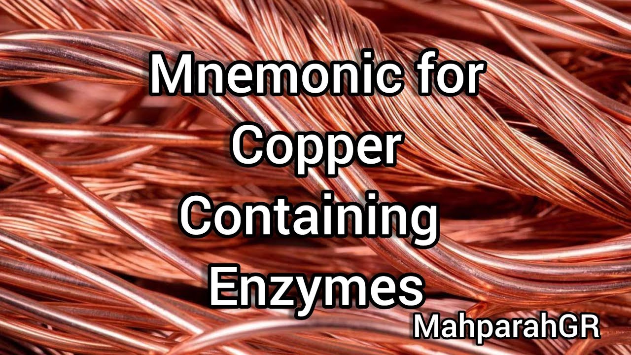 Mnemonic for Copper(Cu) Containing Enzymes! Important for SEQ and MCQs.