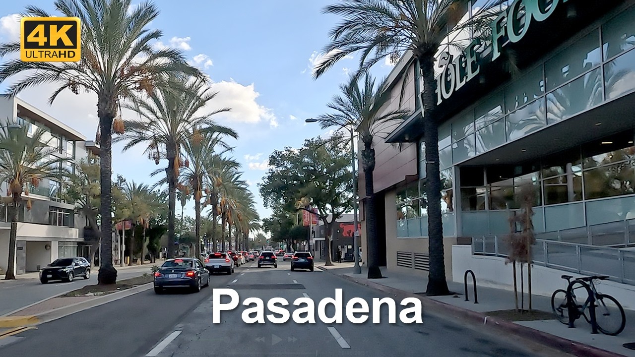 4K Drive | Driving through Pasadena’s stylish streets and elegant mansion neighborhoods.