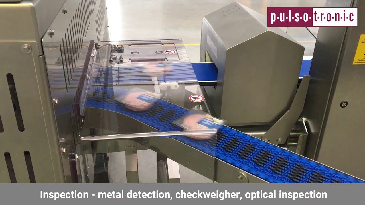 Twin line with converger, inspection and stacking unit