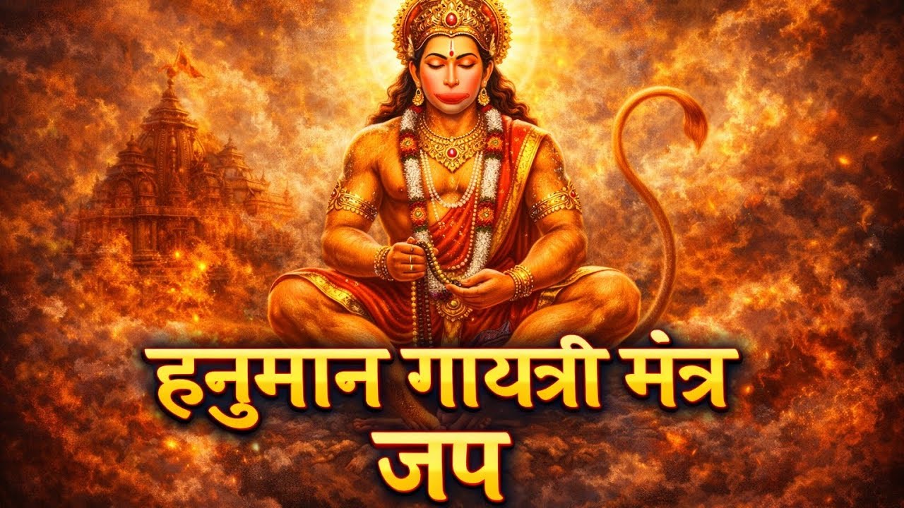 हनुमान गायत्री मंत्र जप | Hanuman Gayatri Mantra Jaap | Powerful Hanuman Mantra | Bajrangbali