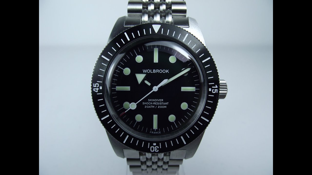 Wolbrook Skindiver Automatic Dive Watch 38mm 4K Watch Review