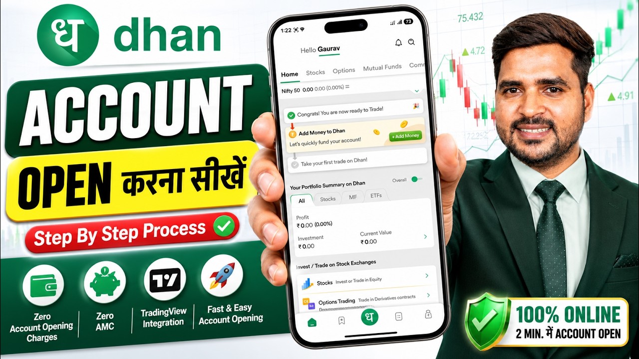 Dhan Account Opening | How to Open Demat Account in DHAN App | Dhan App Demat Account Kaise Khole