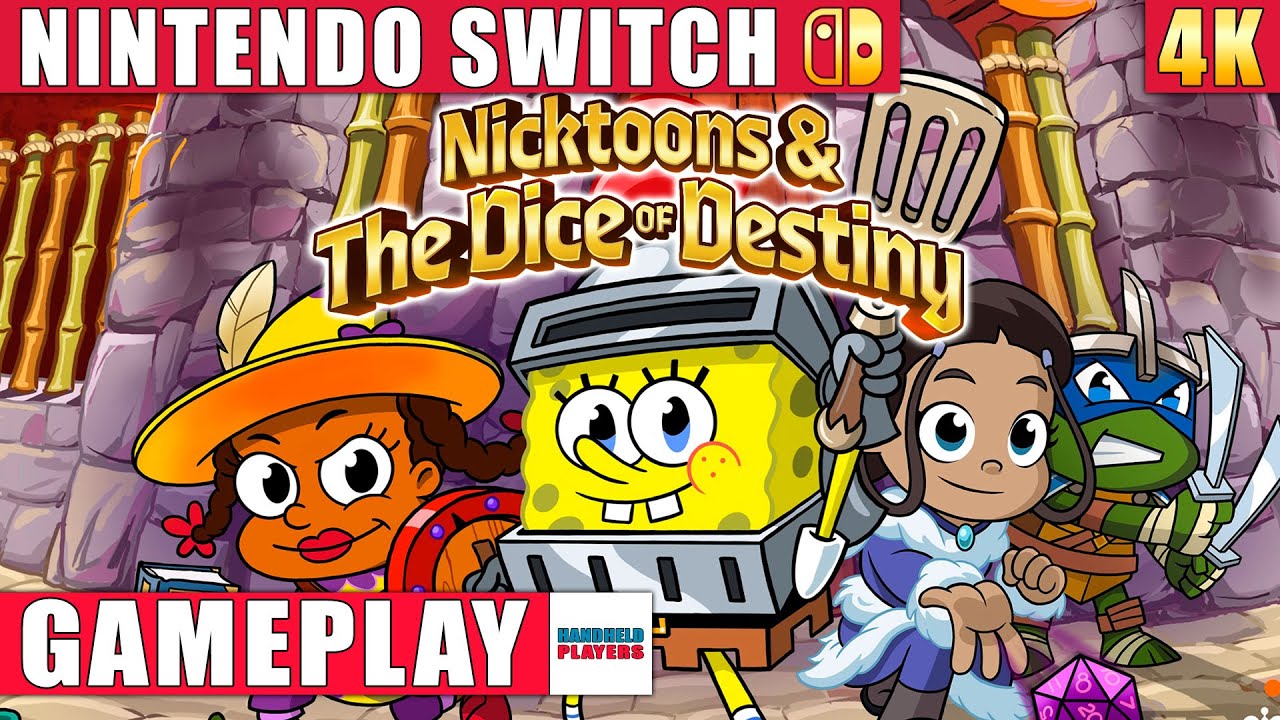 Nicktoons & The Dice of Destiny Nintendo Switch 1 Gameplay in 4K