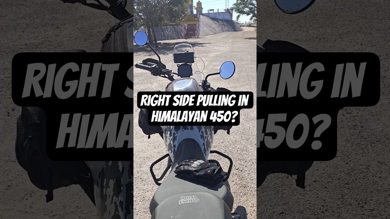 Himalayan 450 Right Side Pulling Issue. #indianmotovlogger #motovlog  #himalayan450 #royalenfield