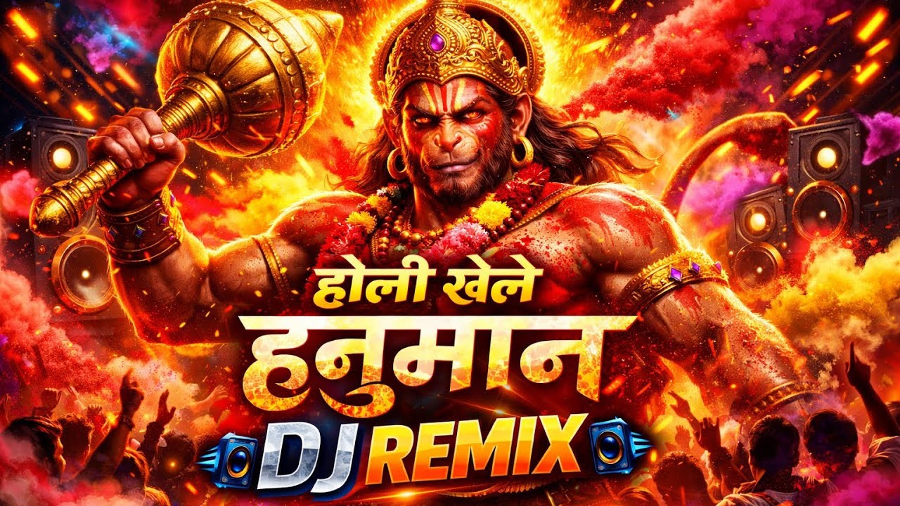 होली खेले हनुमान 🔥 | DJ Remix Bhajan 2026 | 808 Bass Boosted Hanuman Song