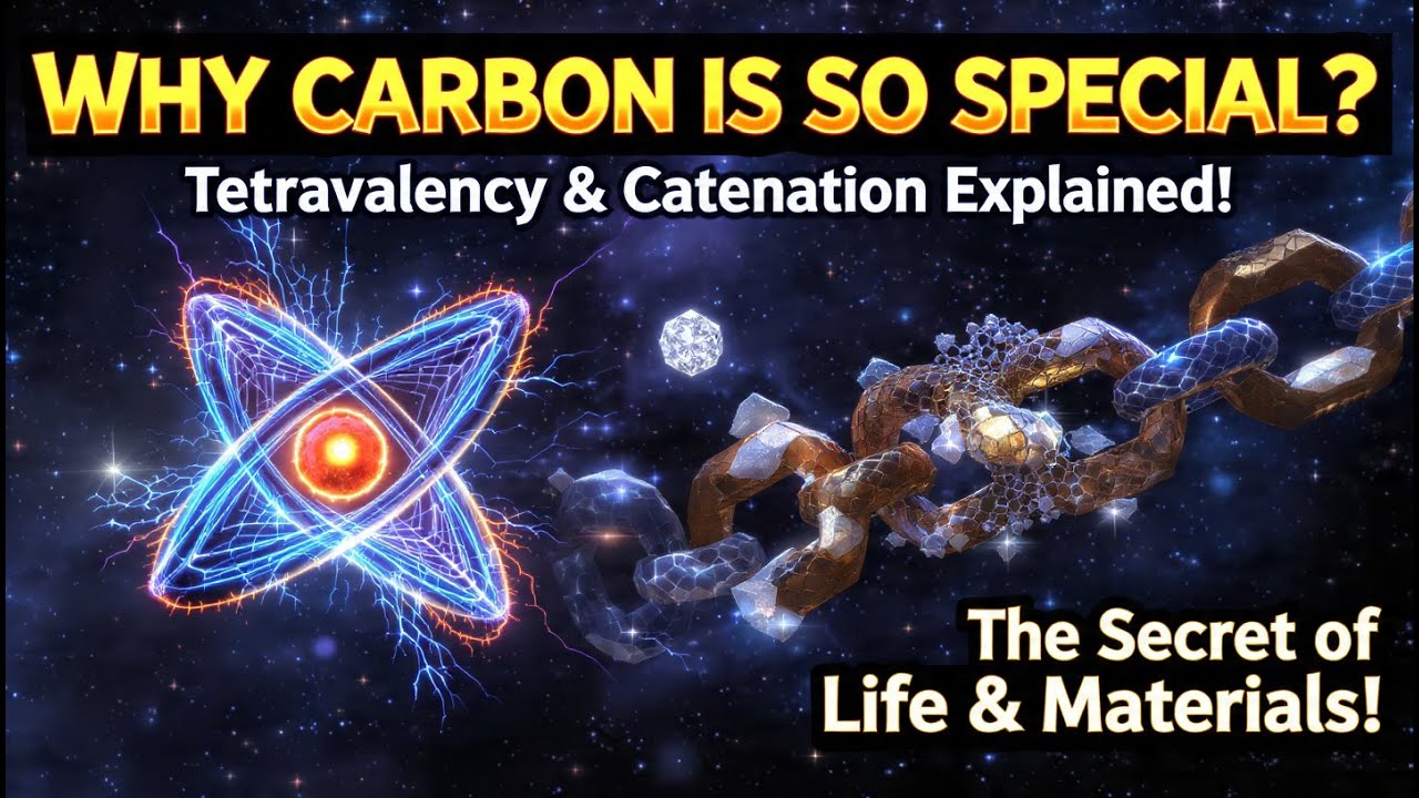 Why Carbon Is So Special? | Animated Explanation of Tetravalency and Catenation